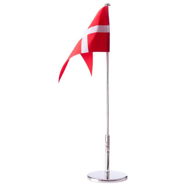Forkromet flagstang uden motiver - 40 cm
