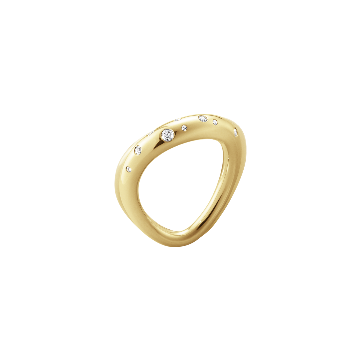 Offspring ring med diamanter - guld fra Georg Jensen
