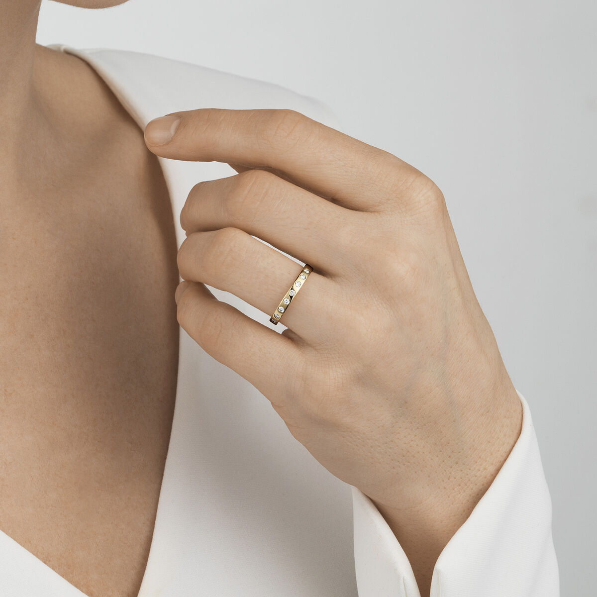 Magic ring med diamanter - guld fra Georg Jensen