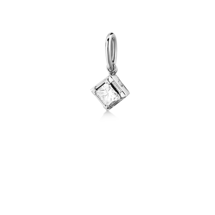 Rå Classic diamant vedhæng M fra Ro Copenhagen