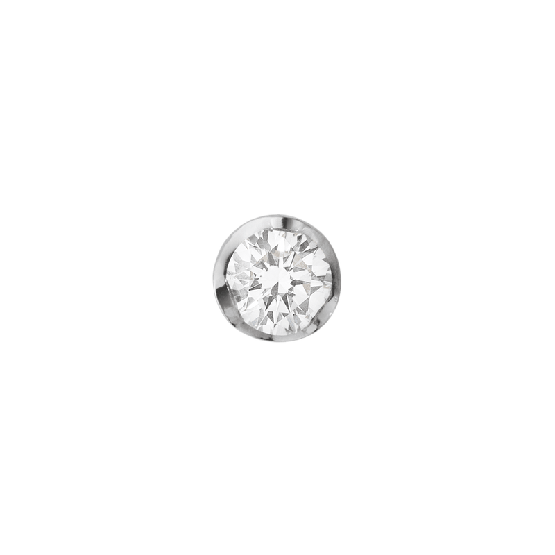 Signature Diamonds solitare ørestik - enkelt fra Georg Jensen