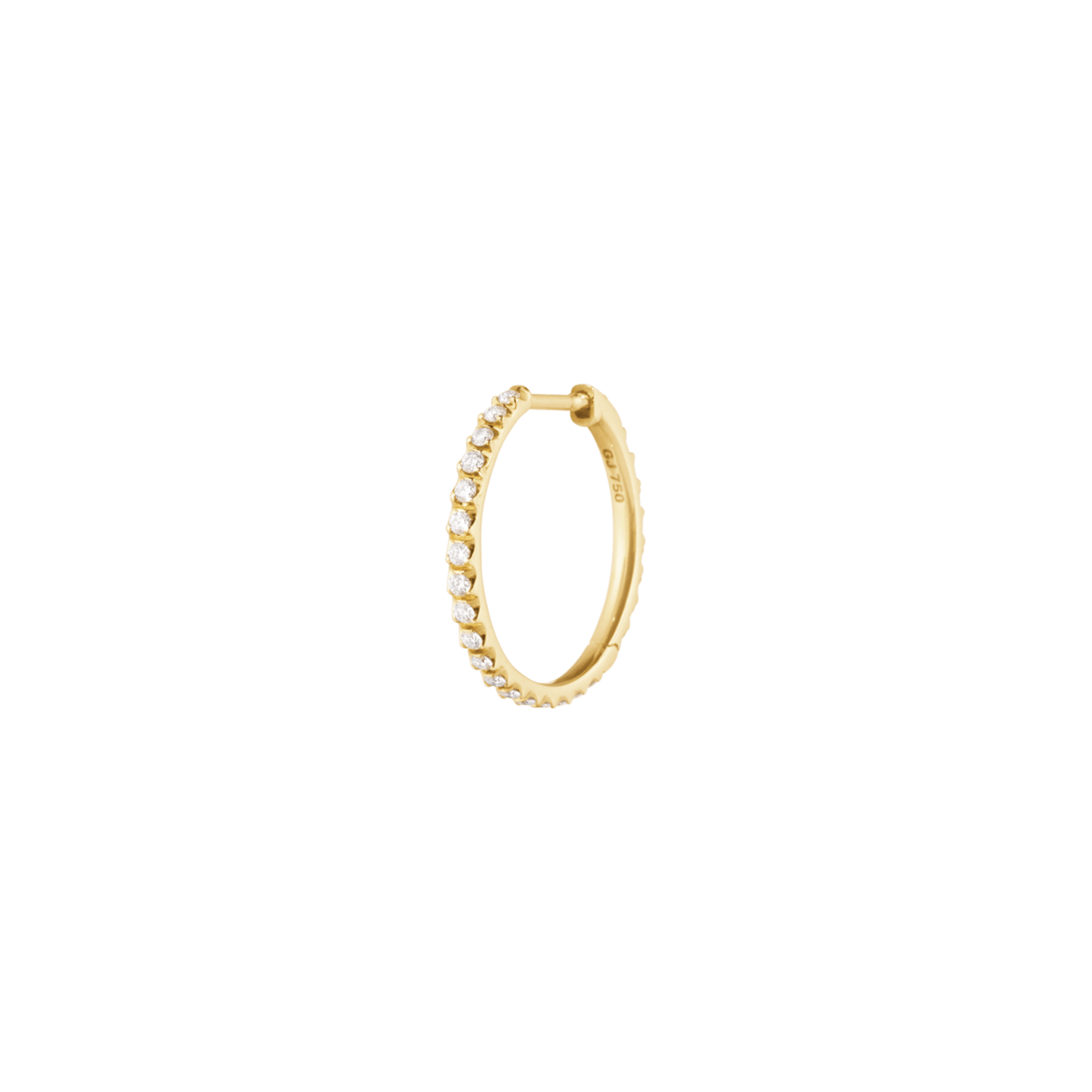 Signature Diamonds hoop, stor - Enkel fra Georg Jensen