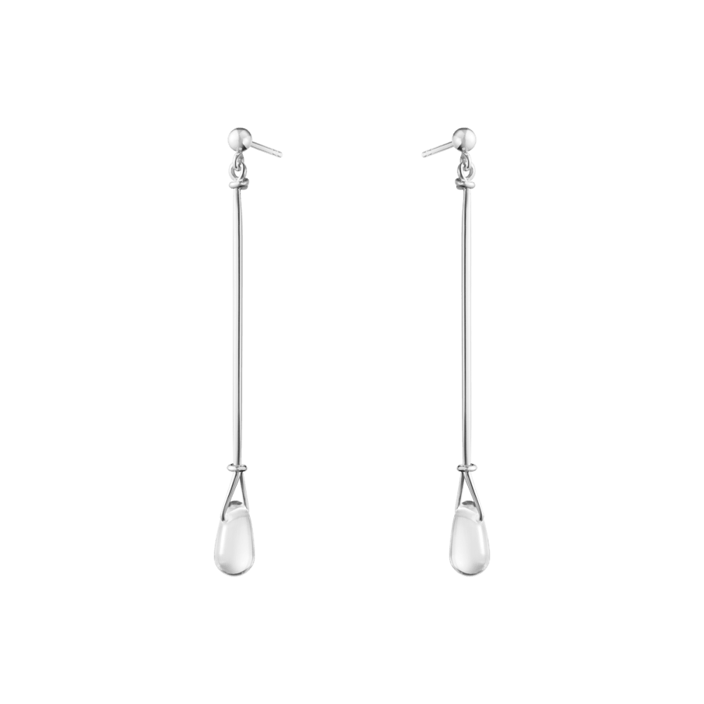 Vivianna Torun lange øreringe - bjergkrystal fra Georg Jensen