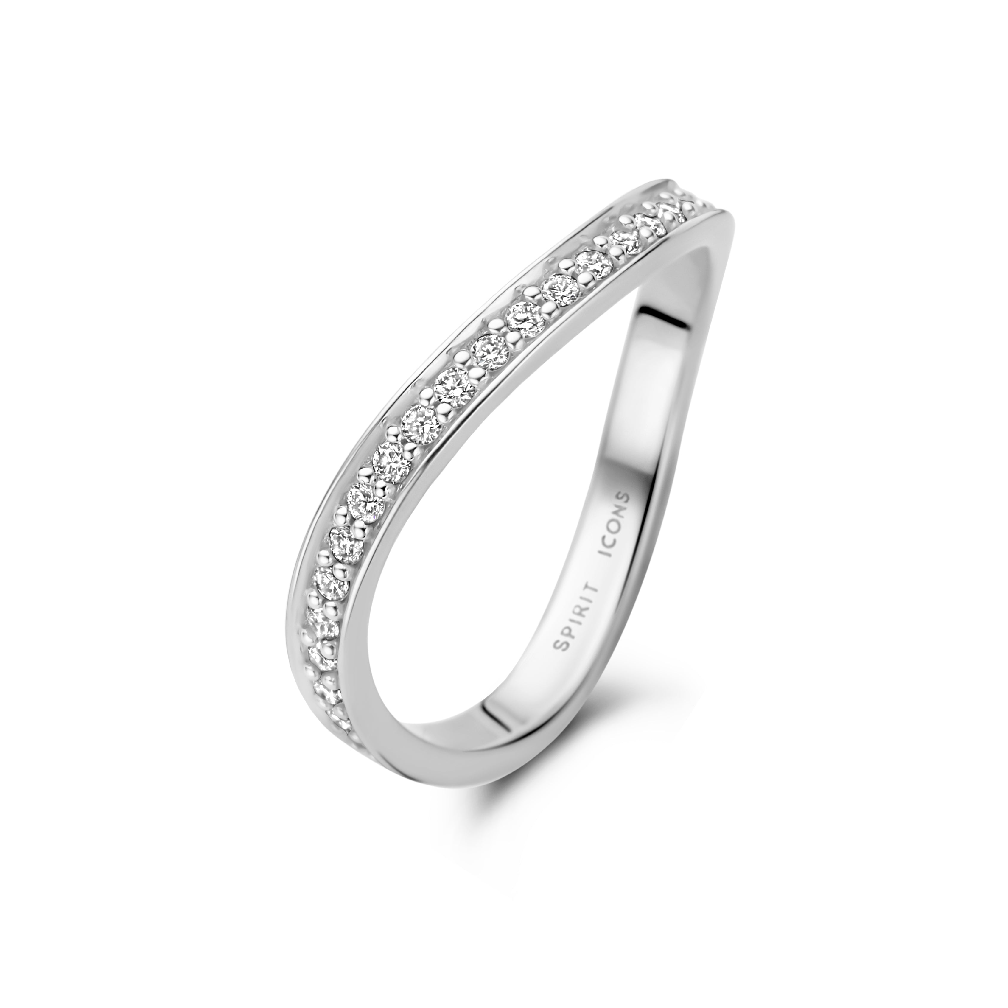Madison ring - 14 kt. hvidguld fra Spirit Icons