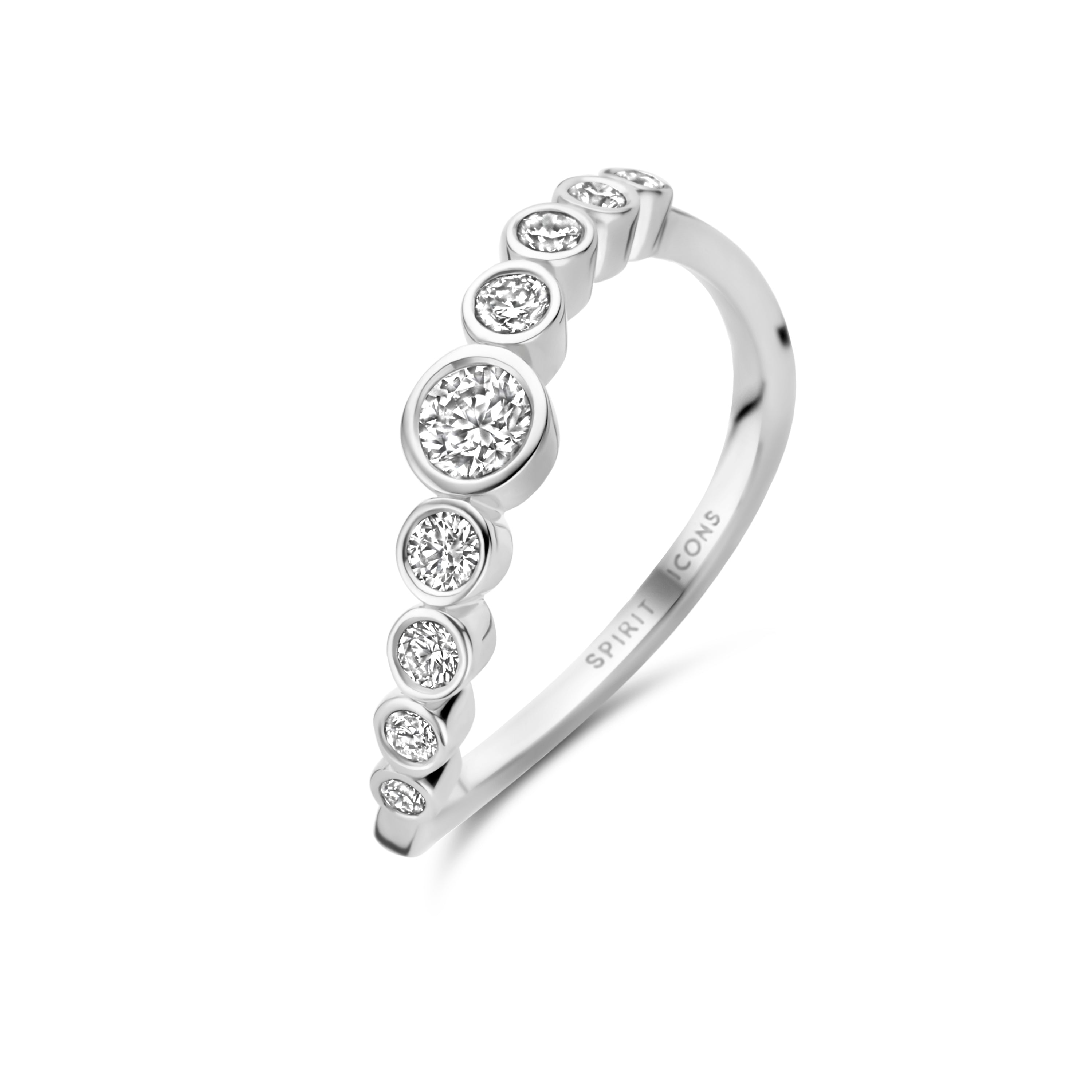 Savoy ring - 14 kt. hvidguld fra Spirit Icons