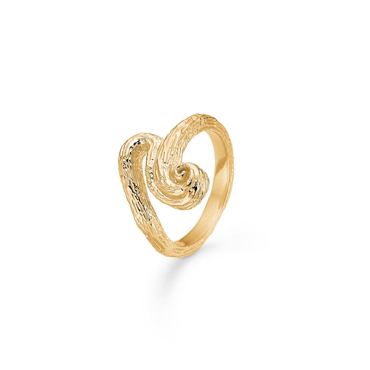 Wave ring - forgyldt