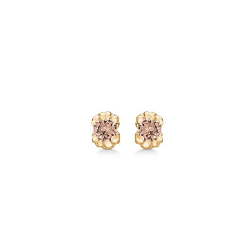Citrine Relieve Earstuds fra Studio Z