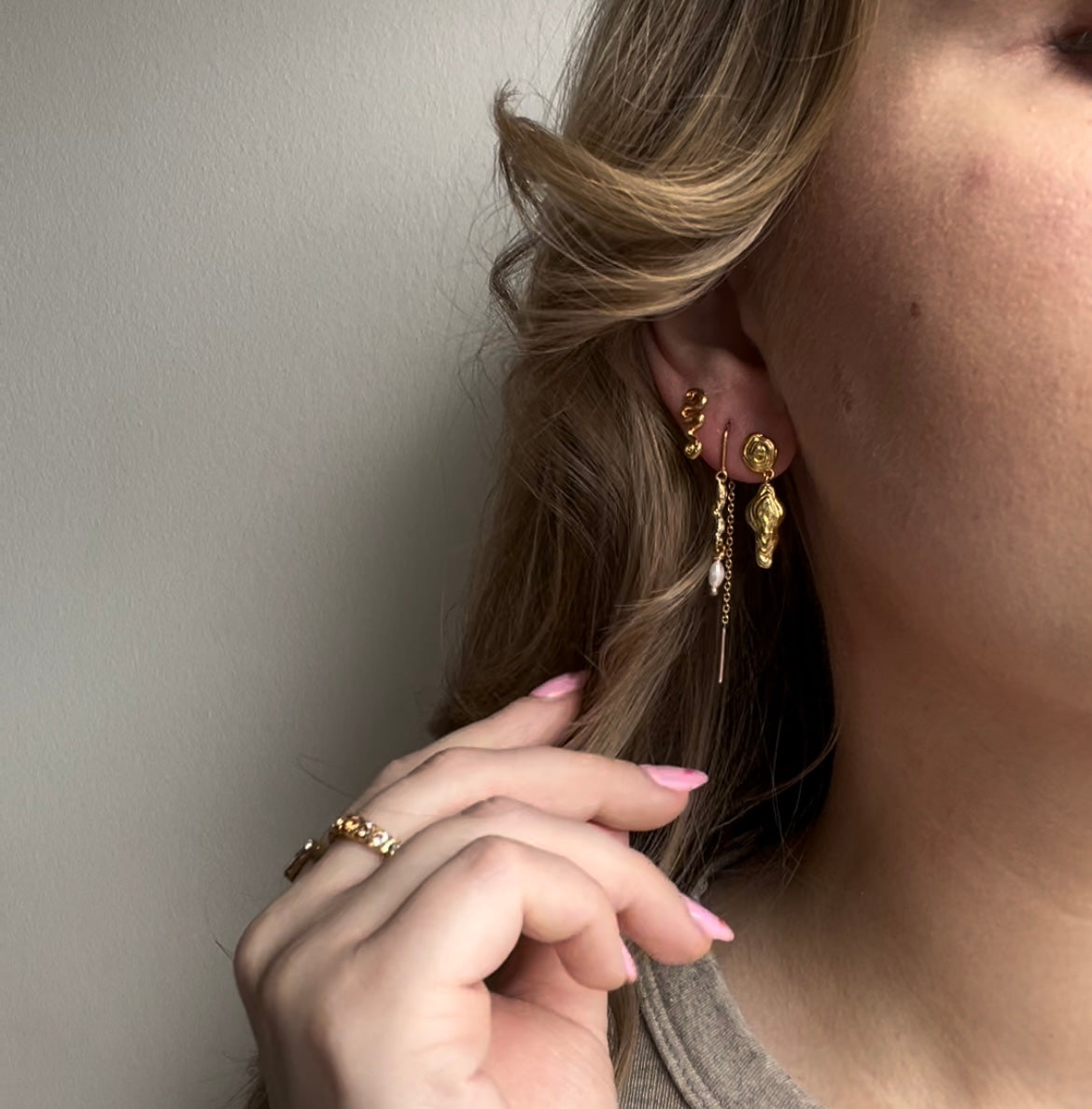 Tangled earrings