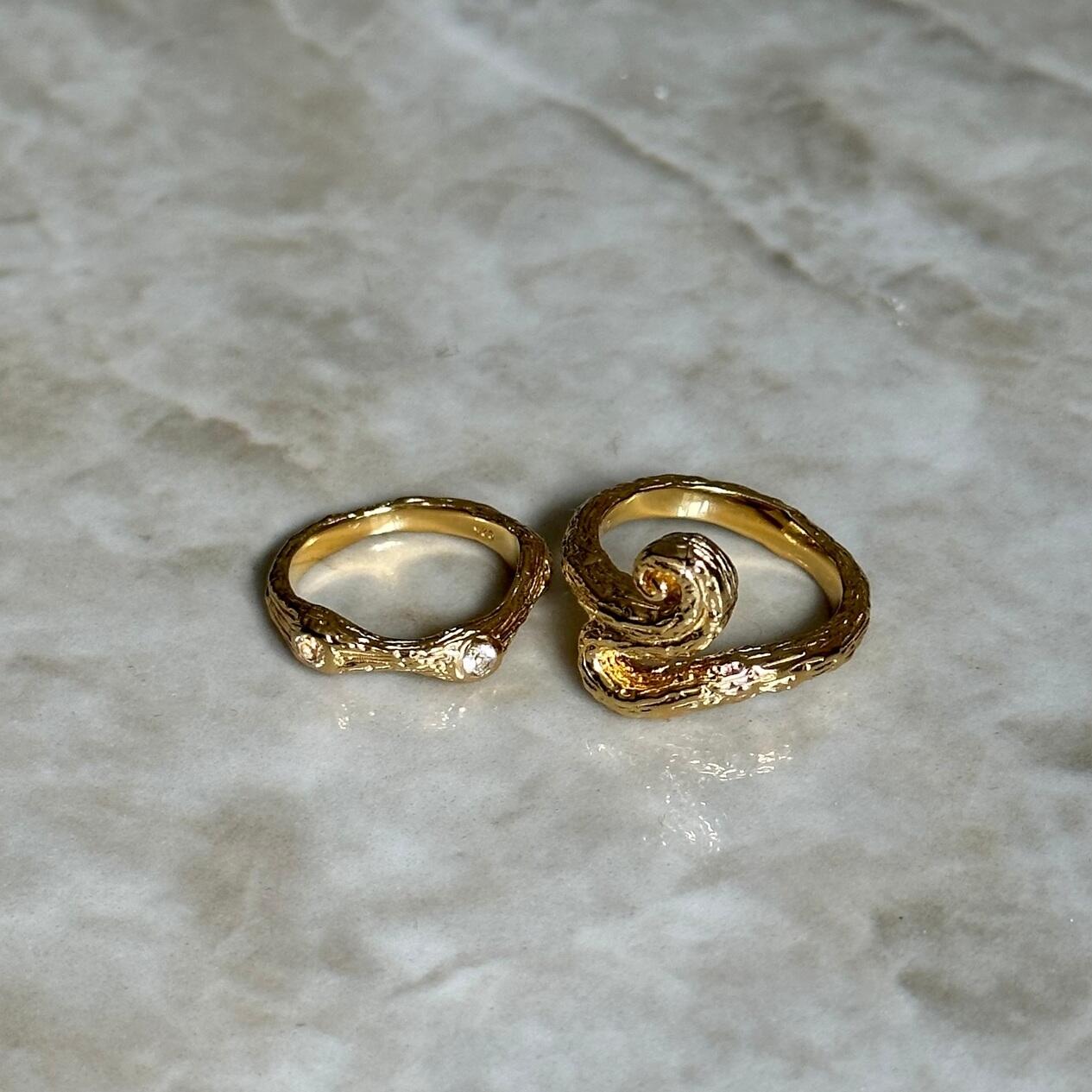 Tangled ring - forgyldt