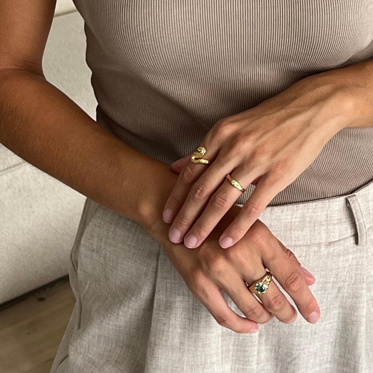 Tangled ring - forgyldt