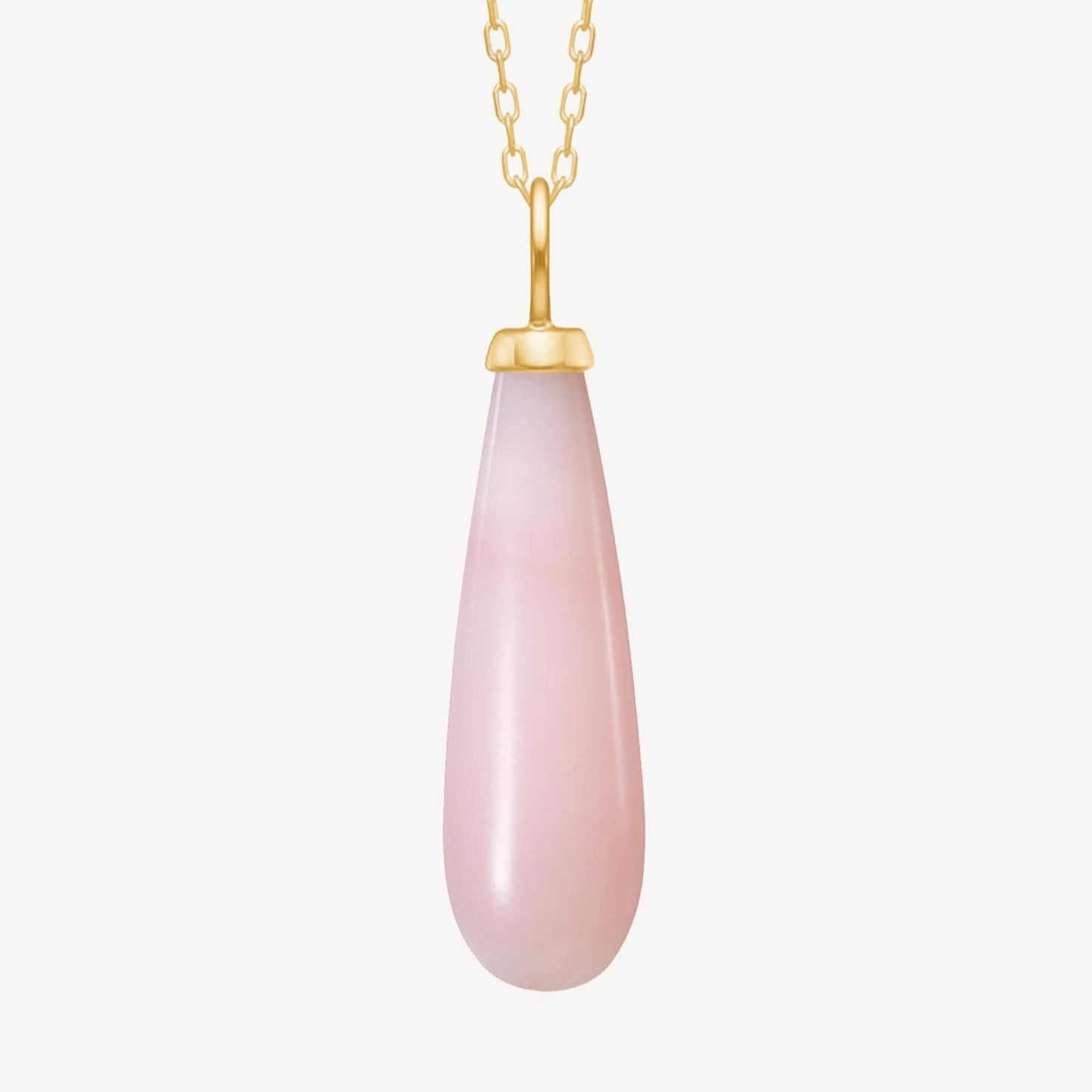 Angelica vedhæng pink opal - 10 kt. guld fra Carré