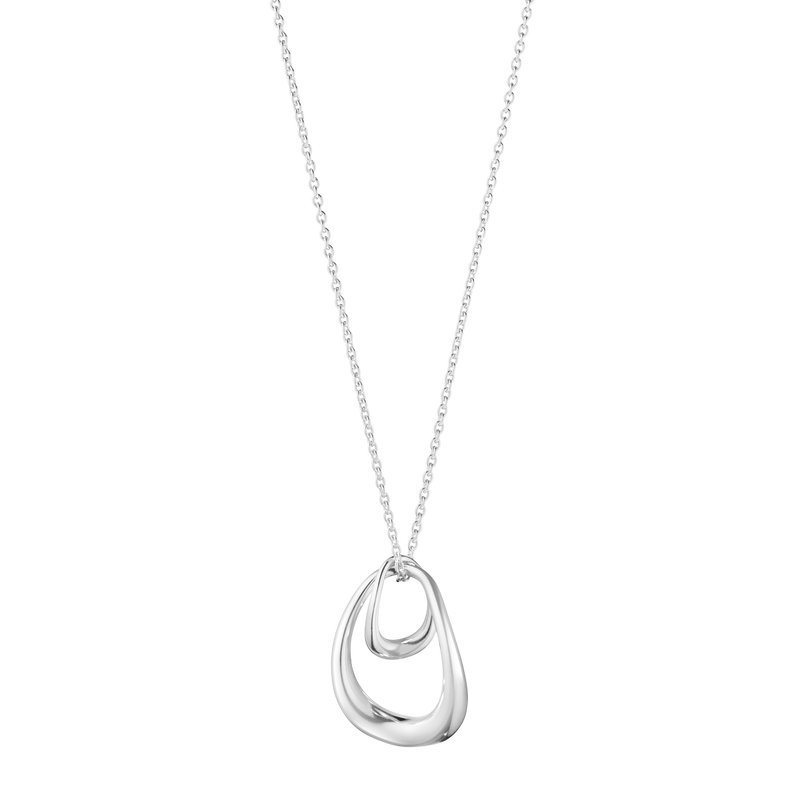 Offspring halskæde med stort vedhæng - sølv fra Georg Jensen