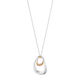 Offspring halskæde med vedhæng - sølv, rosaguld fra Georg Jensen