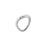 Offspring ring med diamanter - sølv fra Georg Jensen