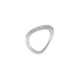 Offspring ring med diamanter - sølv fra Georg Jensen