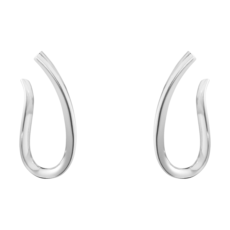Infinity øreringe - sølv fra Georg Jensen