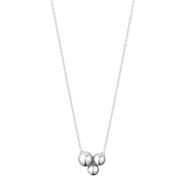 Moonlight Grapes halskæde med vedhæng - oxideret sølv fra Georg Jensen