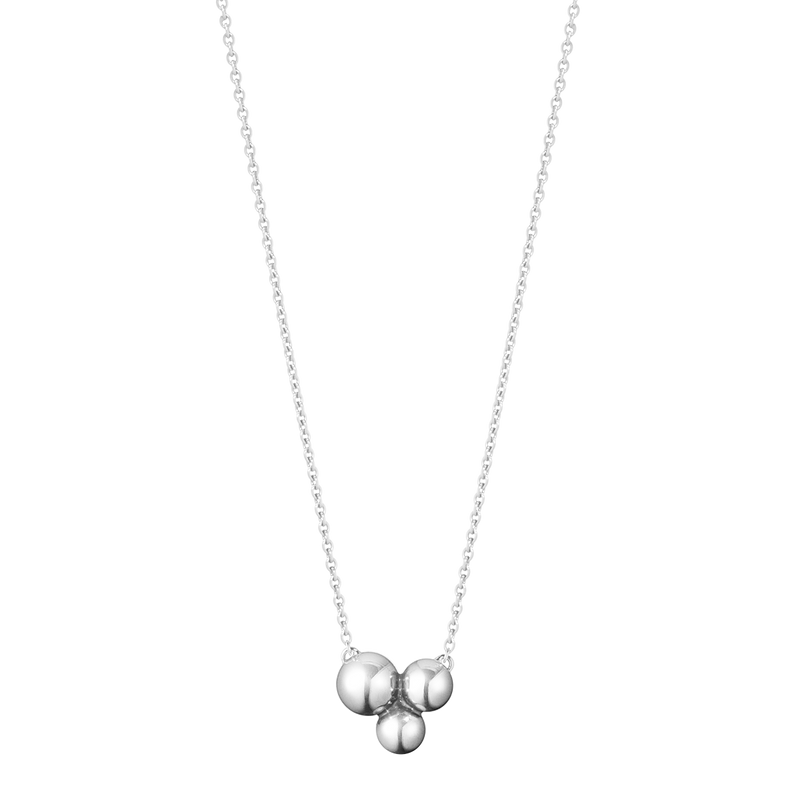 Moonlight Grapes halskæde med vedhæng - oxideret sølv fra Georg Jensen