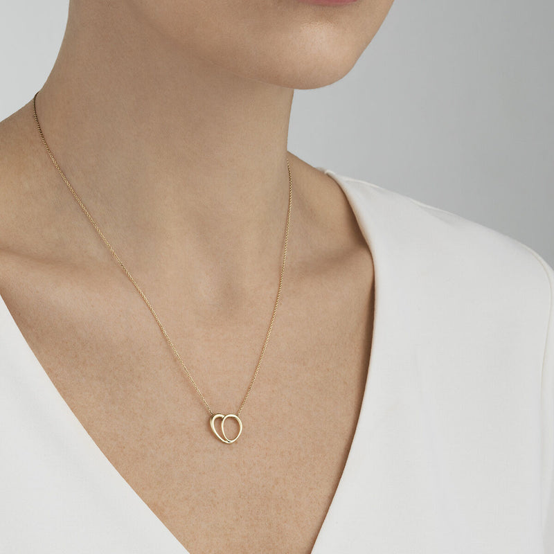 Offspring halskæde med hjertevedhæng fra Georg Jensen