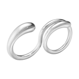 Mercy dobbeltring - sølv fra Georg Jensen