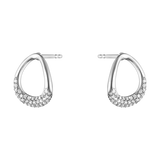 Offspring øreringe med diamanter - sølv fra Georg Jensen