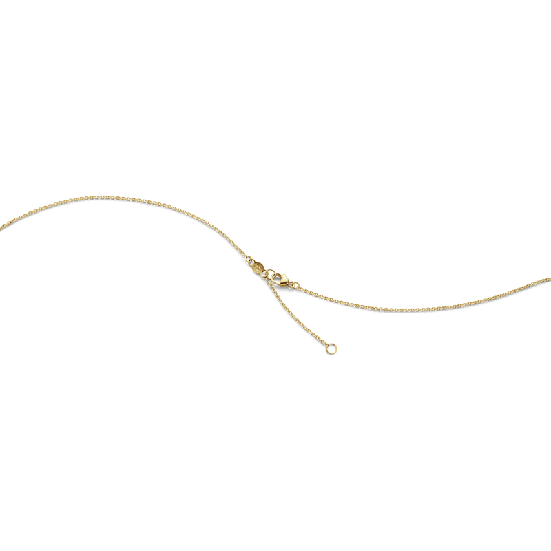 Fusion halskæde med vedhæng, diamanter -  rosaguld, hvidguld og guld fra Georg Jensen