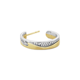 Fusion ørering med diamanter - hvidguld og guld fra Georg Jensen