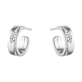 Fusion øreringe med diamanter - hvidguld fra Georg Jensen