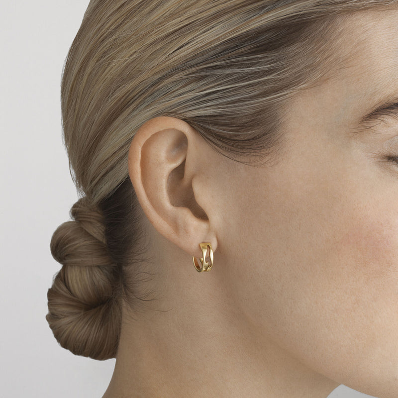 Fusion øreringe - guld fra Georg Jensen