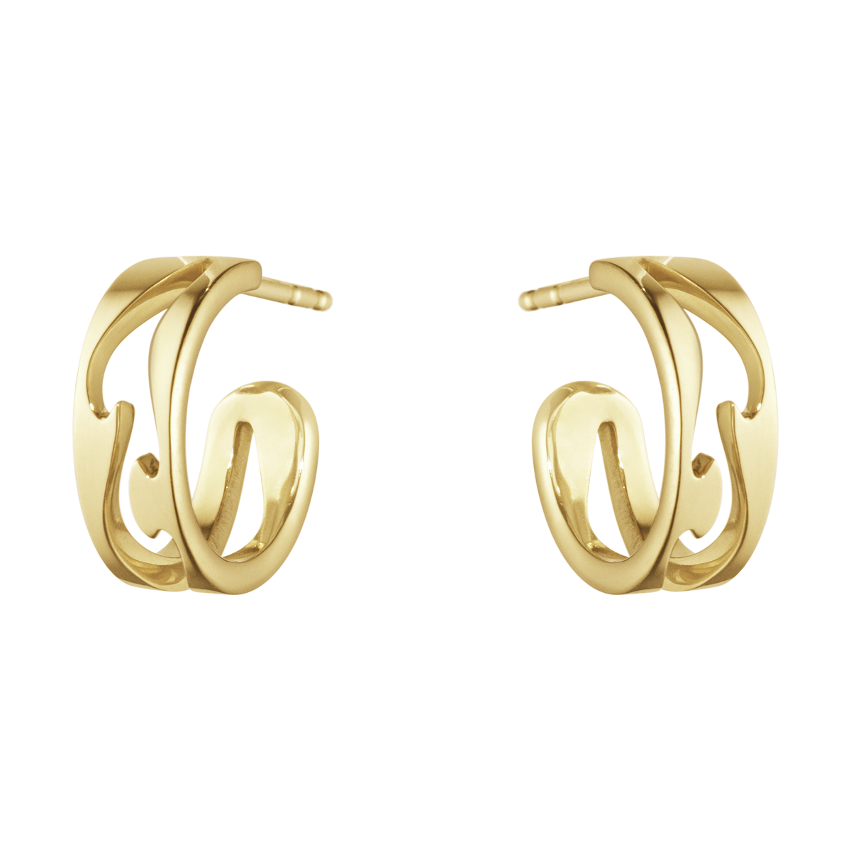 Fusion øreringe - guld fra Georg Jensen