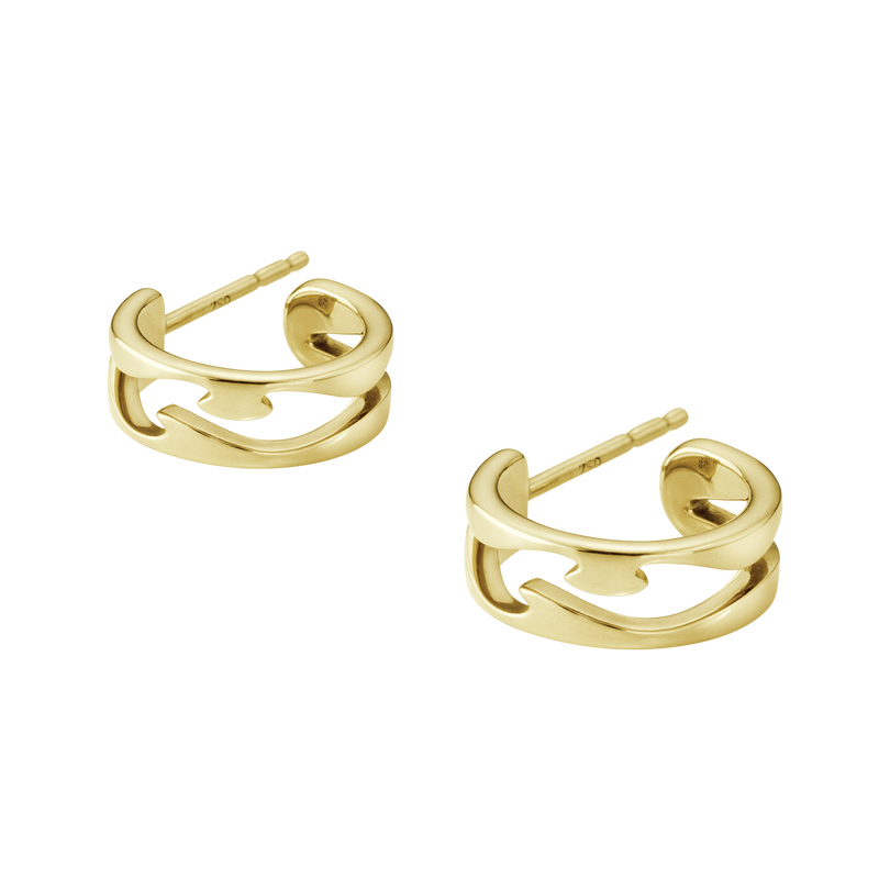Fusion øreringe - guld fra Georg Jensen