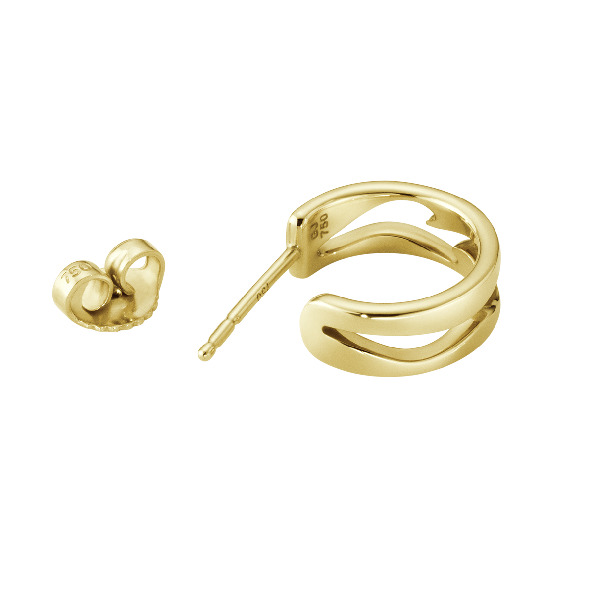 Fusion øreringe - guld fra Georg Jensen
