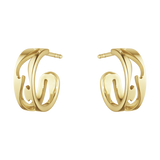 Fusion øreringe - guld fra Georg Jensen