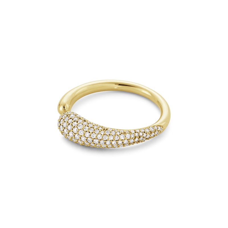 Mercy ring mini med diamanter - guld fra Georg Jensen