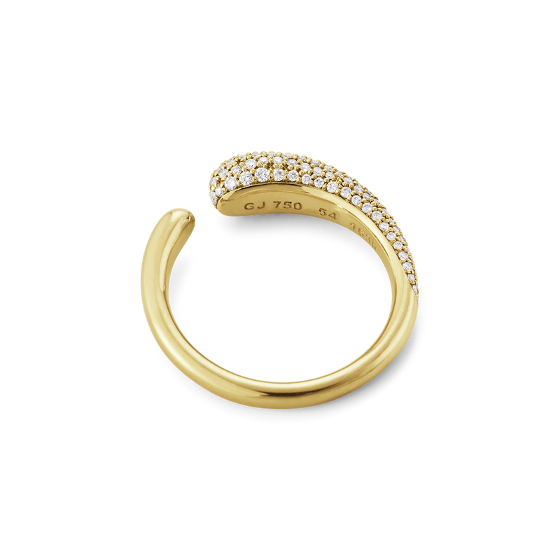 Mercy ring mini med diamanter - guld fra Georg Jensen