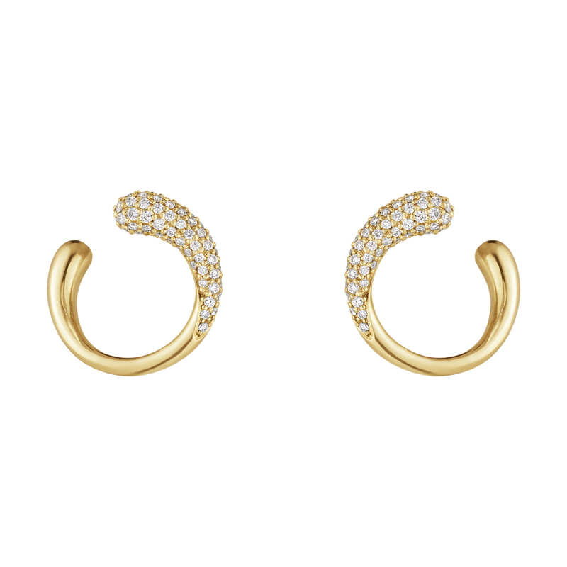 Mercy ørering med diamanter - guld fra Georg Jensen