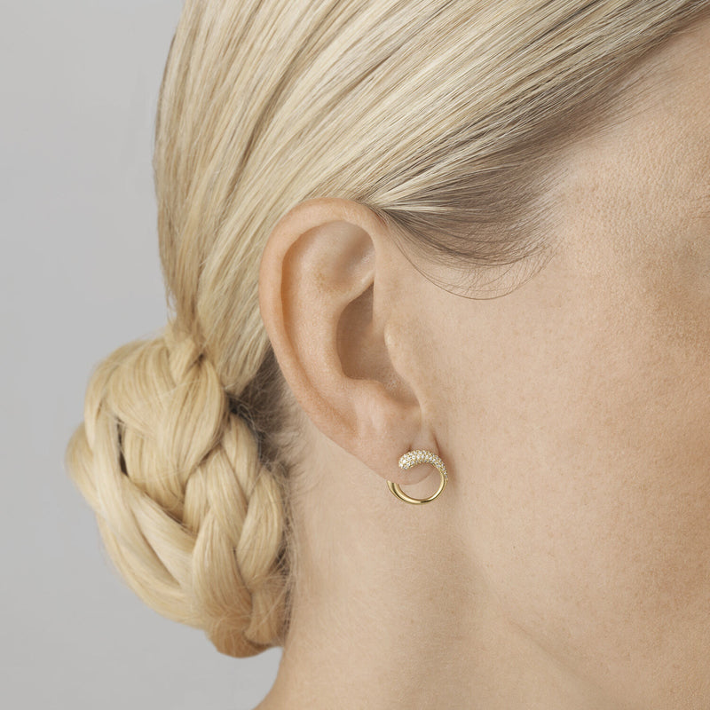 Mercy ørering med diamanter - guld fra Georg Jensen