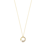 Mercy halskæde med vedhæng og diamanter - guld fra Georg Jensen