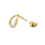 Offspring øreringe med diamanter - guld fra Georg Jensen