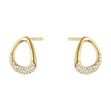 Offspring øreringe med diamanter - guld fra Georg Jensen
