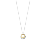 Curve halskæde med vedhæng - guld og sølv fra Georg Jensen