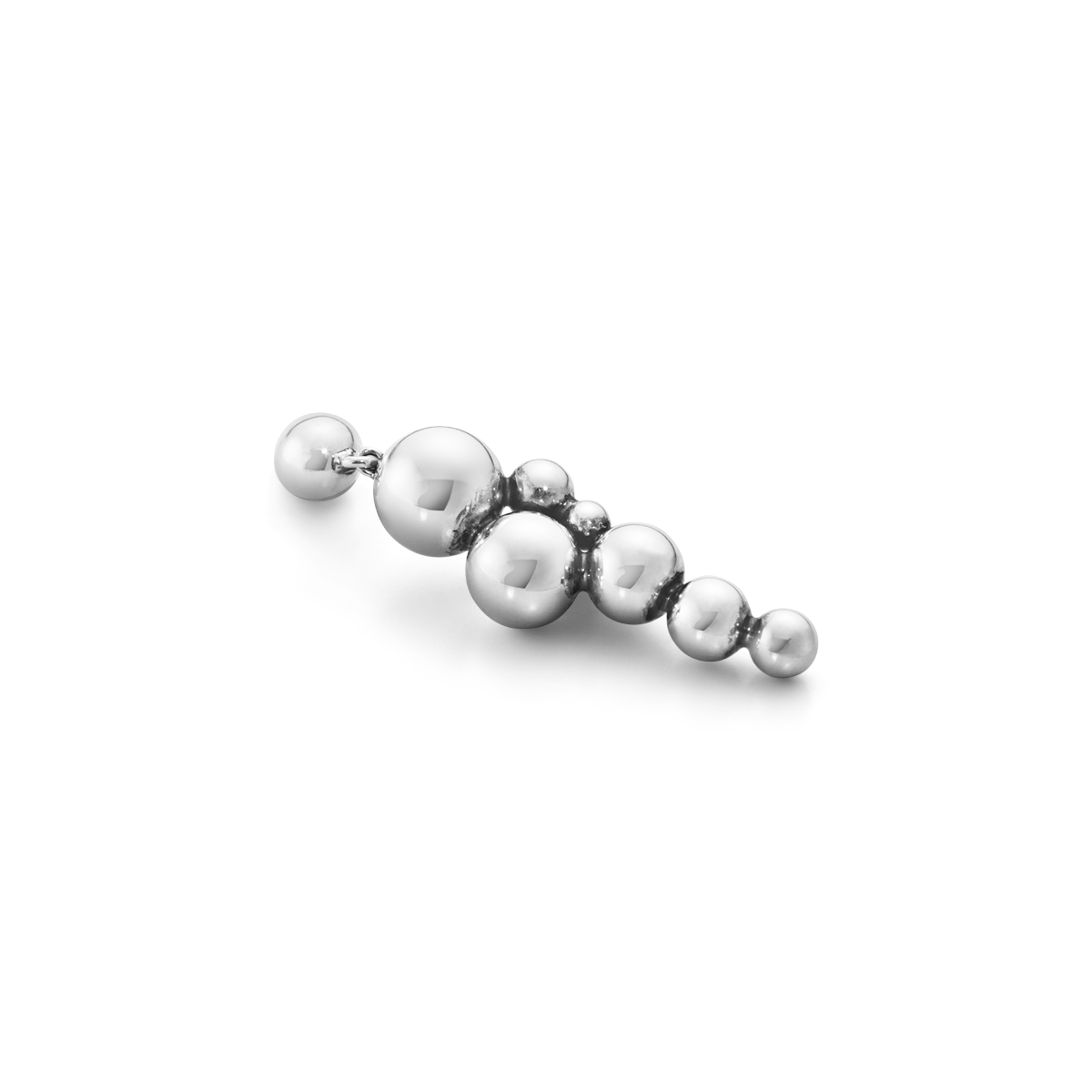 Moonlight Grapes øreringe - oxideret sølv fra Georg Jensen