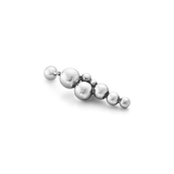 Moonlight Grapes øreringe - oxideret sølv fra Georg Jensen