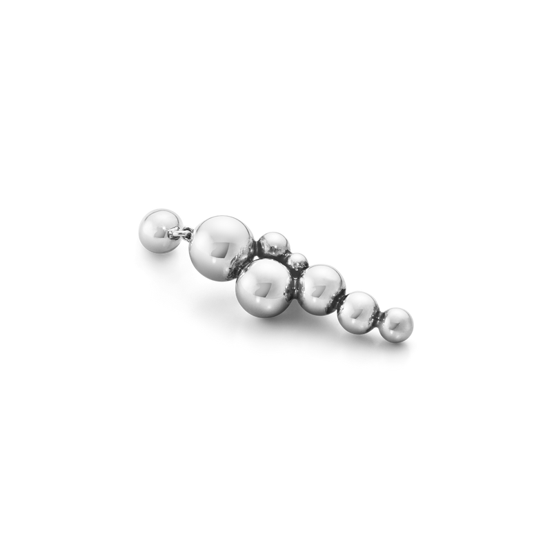 Moonlight Grapes øreringe - oxideret sølv fra Georg Jensen