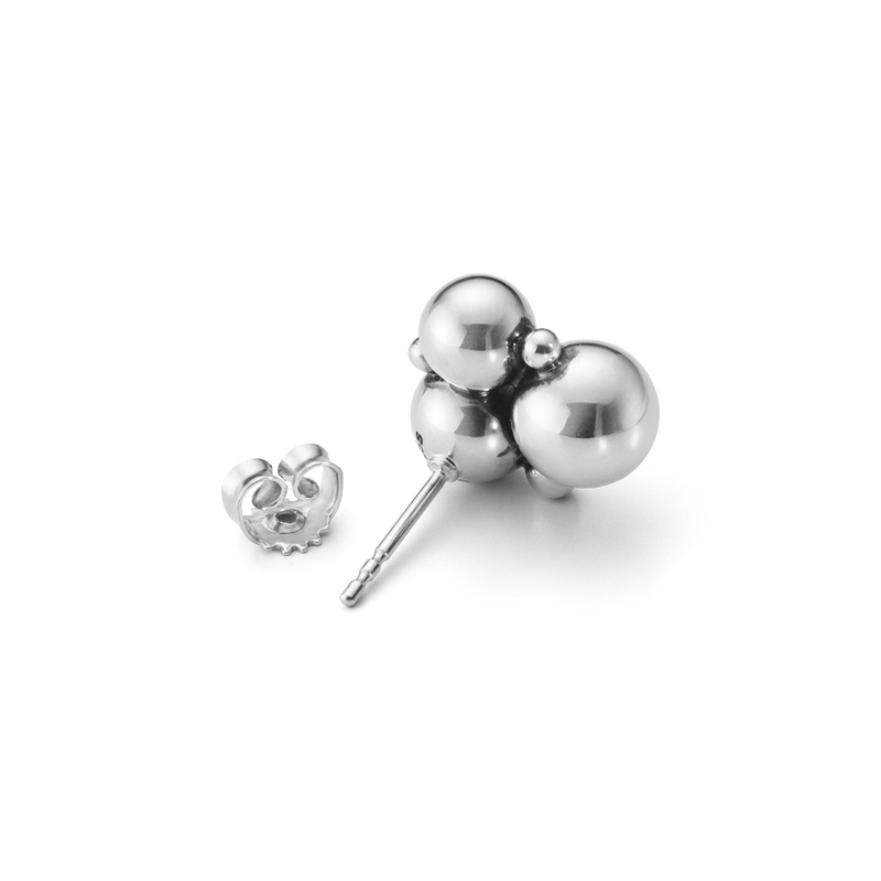 Moonlight Grapes øreringe - oxideret sølv fra Georg Jensen