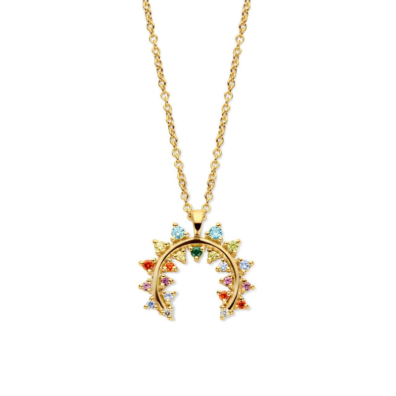 Empress halskæde - multicolor sterlingsølv forgyldt fra Spirit Icons