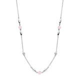 Cornelia halskæde - sterlingsølv pink cz fra Spirit Icons