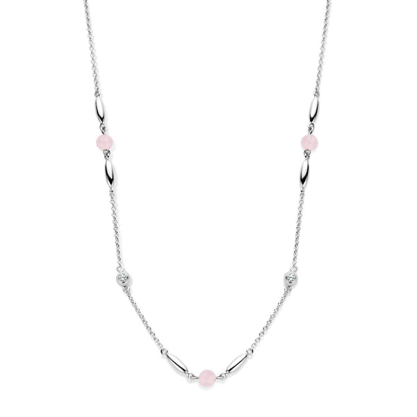 Cornelia halskæde - sterlingsølv pink cz fra Spirit Icons
