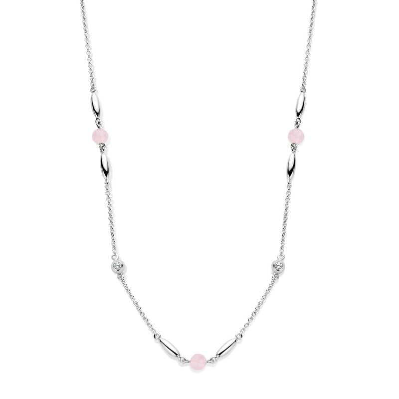 Cornelia halskæde - sterlingsølv pink cz fra Spirit Icons