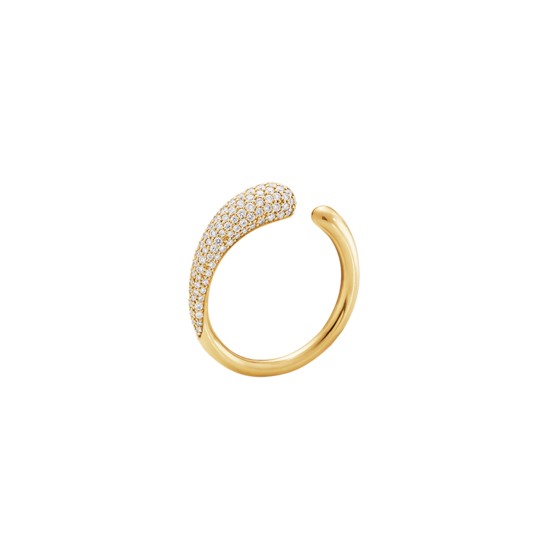 Mercy ring mini med diamanter - guld fra Georg Jensen